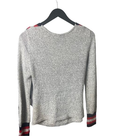 C/Meo Collective Collegiate Preppy Academia Crossover Knit Wrap Sweater, M - Picture 7 of 11